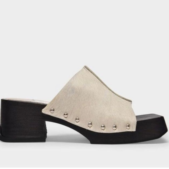 Miista Authentic Leather Clogs with Studded Strap - Picture 6 of 15